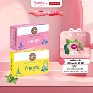 Combo Nước muối sinh lý Fysoline hồng 40 ống x 5ml và vàng 20 ống x 5ml vệ sinh mắt, mũi, miệng hiệu quả