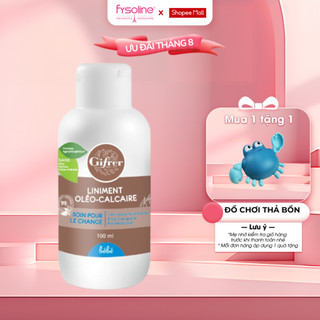 Kem Thay Tã Bỉm Liniment Gifrer Pháp Liniment Oléo Calcaire - 100ml - Giữ ẩm làm mềm nuôi dưỡng làn da bé
