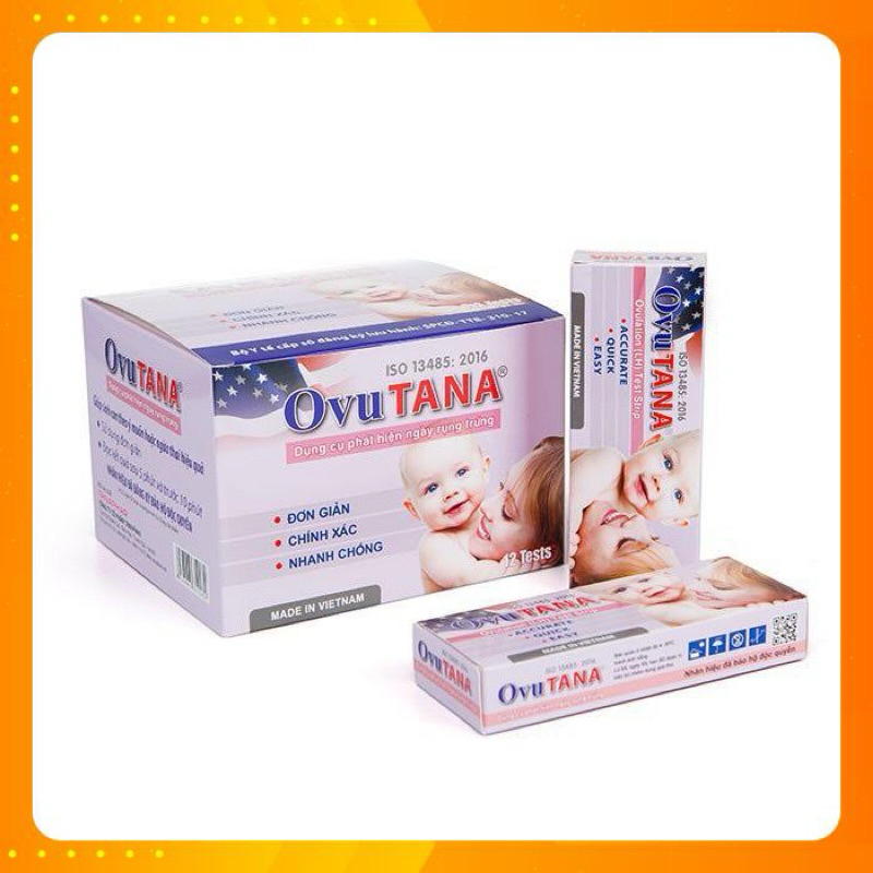 QUE THỬ RỤNG TRỨNG OVUTANA HỘP 12 QUE NHANH VÀ CHÍNH XÁC