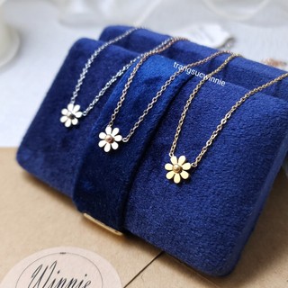 [Hình thật] Dây chuyền Nữ Titan Không Đen Gỉ Hoa Cúc Daisy