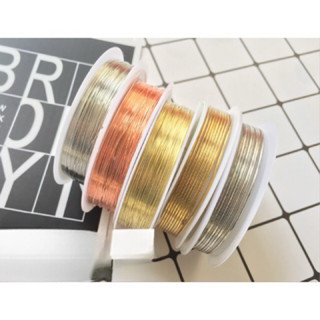 Dây kẽm, dây đồng làm vòng tay, dây kẽm làm phụ kiện trang sức 0.3mm (15m) -1.0 (1-2m )