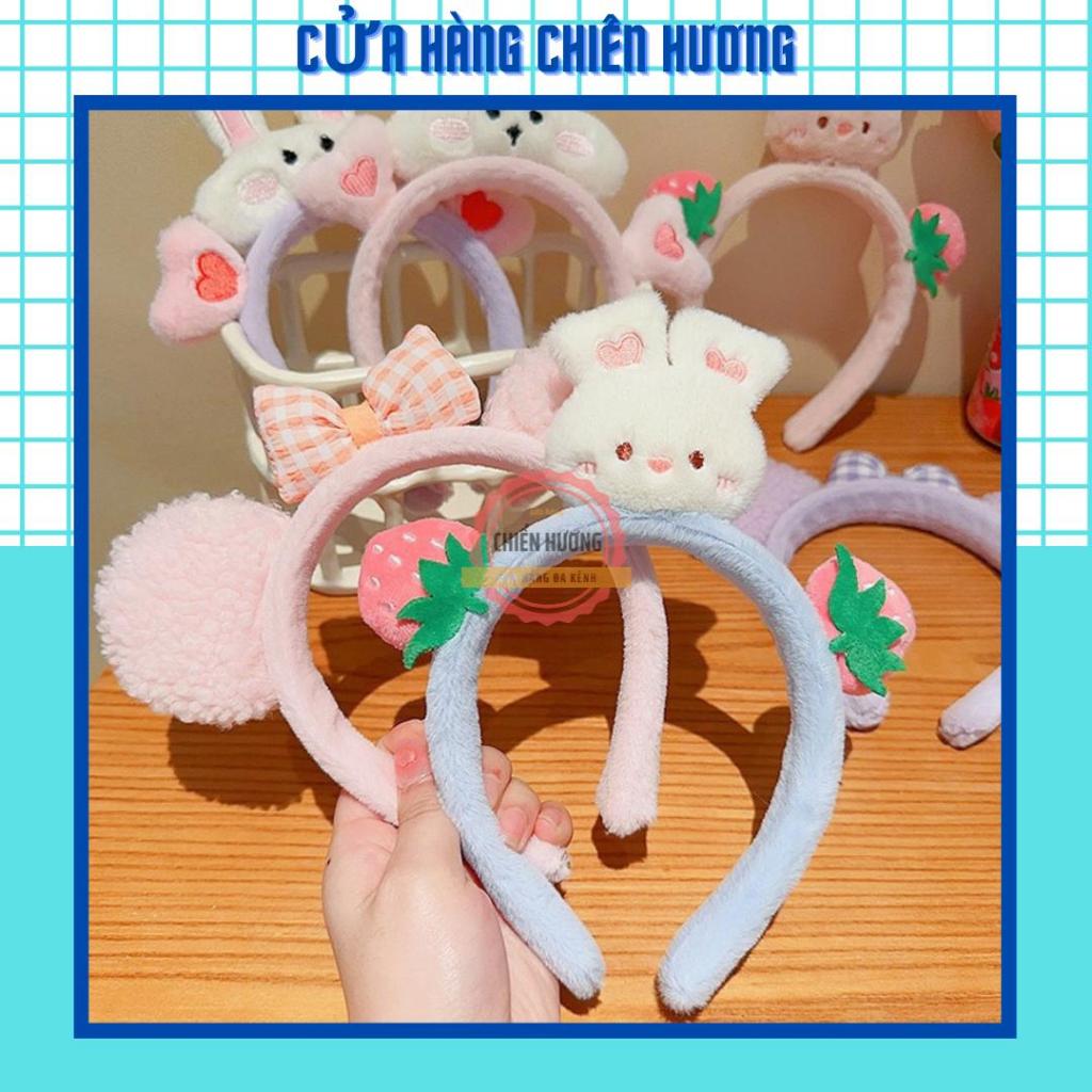 Băng Đô Cài Tóc Rửa Mặt Hình Thỏ Siêu Dễ Thương