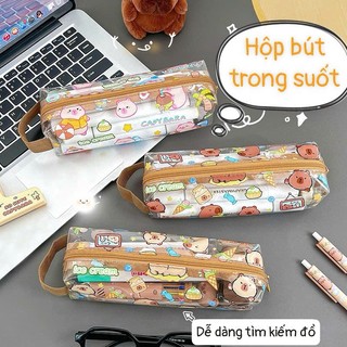 Hộp Bút Trong Suốt Dễ Thương