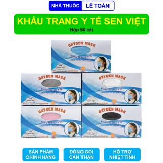 Khẩu trang y tế Sen Việt 4 lớp hàng loại 1 - Hộp 50 cái