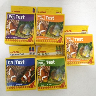 [HÀNG ĐỨC] Bộ test Sera kiểm tra nước NHANH CHÍNH XÁC đo nitrite NO2, phèn sắt Fe, Canxi Ca, Amoni NH3/NH4...