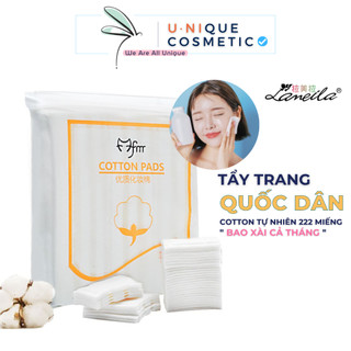 Bông Tẩy Trang 222 Miếng Cotton Tự Nhiên - Bông tẩy trang Mofa MeiRen FM
