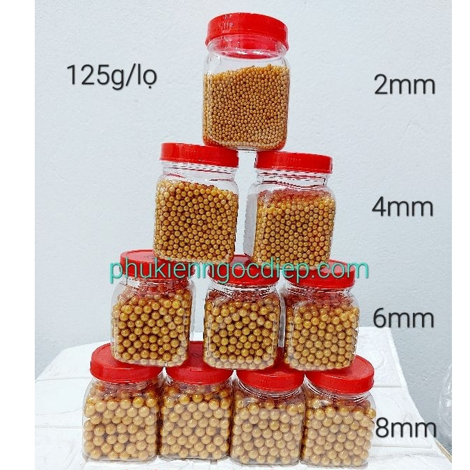 Lọ Bi đường vàng 125 gram/ lọ