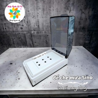 Nắp bảo vệ chống nước mưa ngoài trời cao cấp SINO - chống nước cho mặt ổ cắm công tắc nút chuông