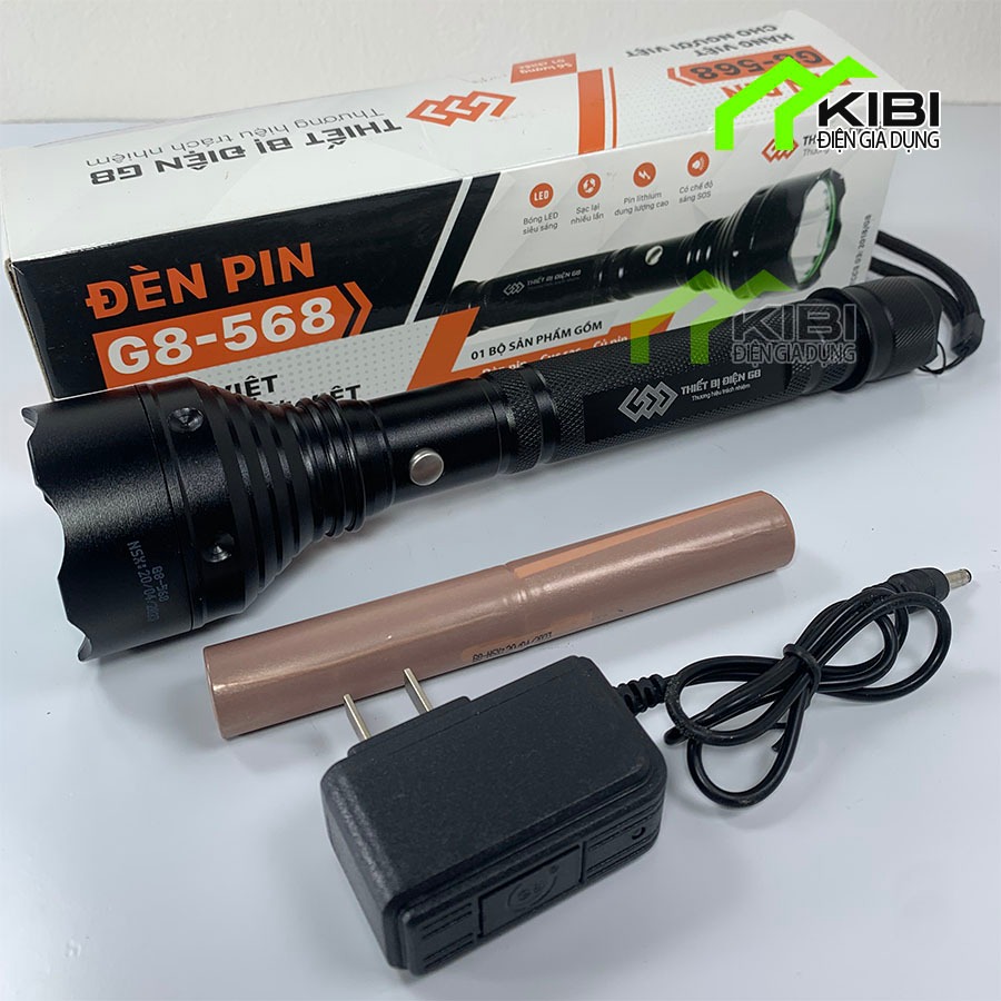 Đèn dã ngoại, den pin sieu sang G8 - 568 bền đẹp