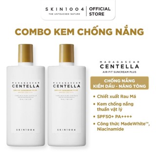 [Hannah] Combo 2 Kem Chống Nắng Skin1004 Madagascar Centella Air-Fit Suncream Plus 50ml
