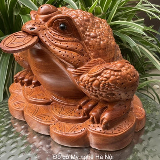 TƯỢNG CON CÓC THIỀM THỪ GỖ HƯƠNG