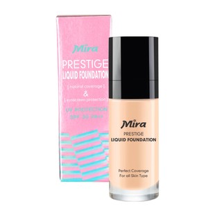Kem nền mịn da chống nắng Mira Liquid Foundation No.21 30ml - Hàng chính hãng