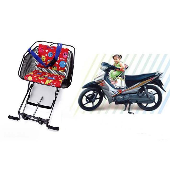 Ghế Sắt Đi Xe Máy Cho Bé Dùng Được Các Dòng Xe Số ,Có Vòng ( Không Dùng Cho EX,Winne,xe surius)