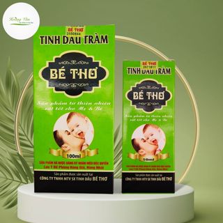 Tinh dầu tràm Bé Thơ, tinh dầu tràm Huế nguyên chất, hàng chính hãng Hộp Xanh - Có tem chống hàng giả