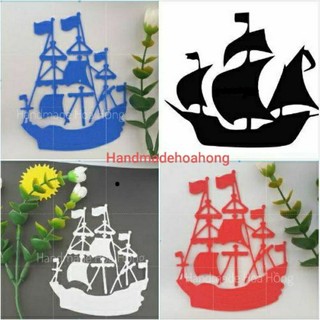 1 - 6 chiếc thuyền bằng giấy xốp, 34x28.5cm,  10x8cm - Hình trang trí bối cảnh mầm non, thiệp, bao lì xì - giấy mỹ thuật