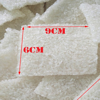 Cơm cháy khô chưa chiên Kim Chi [ĐÓNG GÓI 1KG] nở đều, giòn xốp, gạo nếp tươi ngon 100% miếng vuông 6x9cm