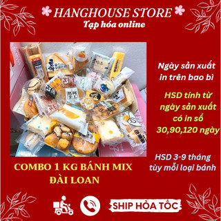 Combo 1kg bánh Đài Loan mix các loại ngon không trùng vị