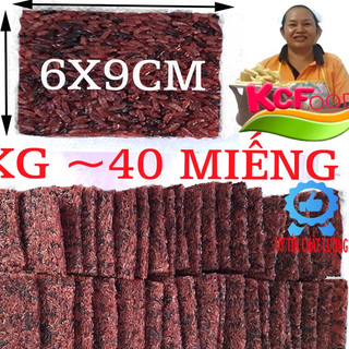 Cơm cháy nếp than chưa chiên Kim Chi [GÓI 1KG size 6x9cm than ~ 40 miếng ] nở đều, giòn xốp, gạo nếp, gói 3 lớp vệ sinh