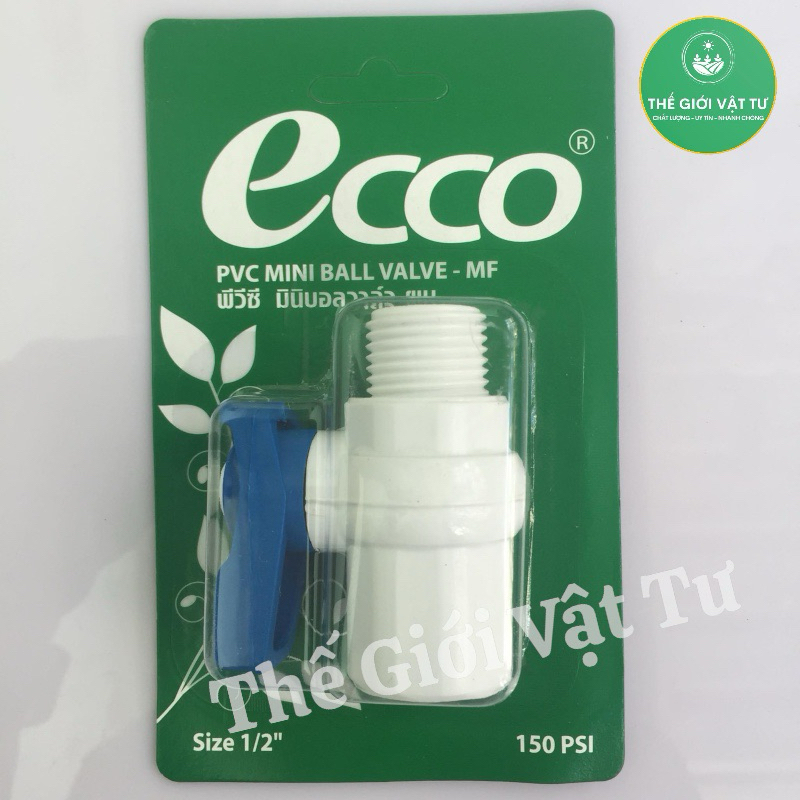 Van khống chế cao cấp ECCO 2 đầu răng phi 21 nhập khẩu từ Thái Lan ( 1 đầu ren trong, 1 đầu ren ngoài )