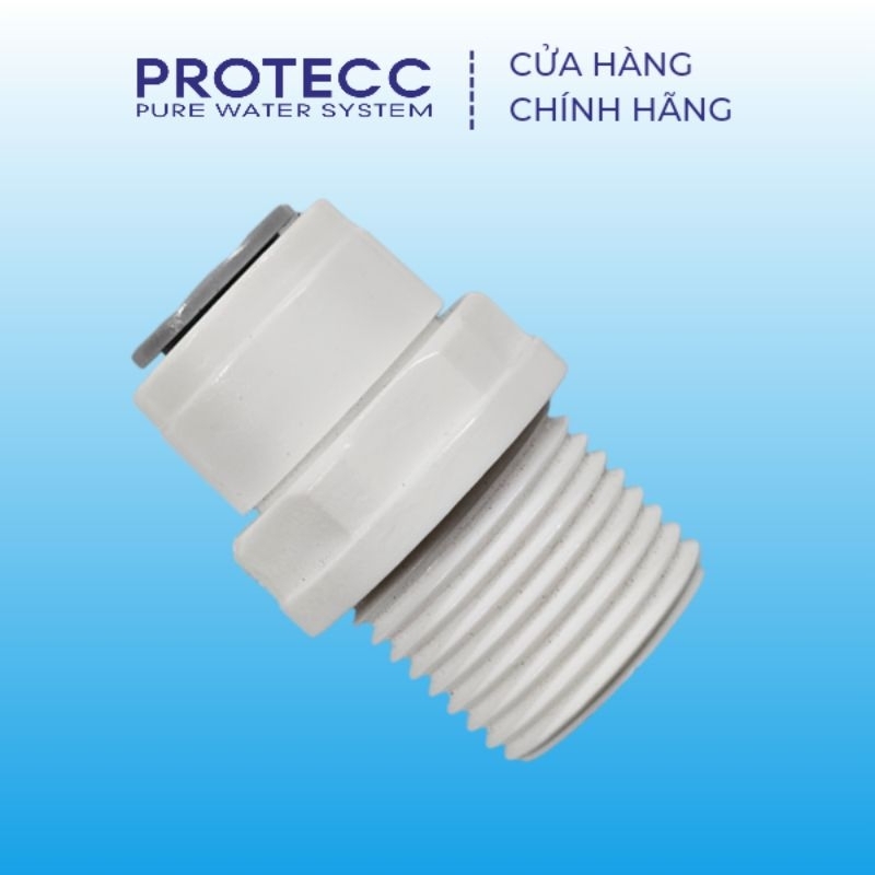 Nối Thẳng Ren Ngoài 21 (1/2") Ra Ống 10mm (3/8") - Cút Nối Ren 21-10 - Co Cút Lọc Nước