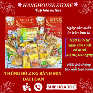 THÙNG ĐỎ 2KG BÁNH MIX TƯƠI ĐÀI LOAN