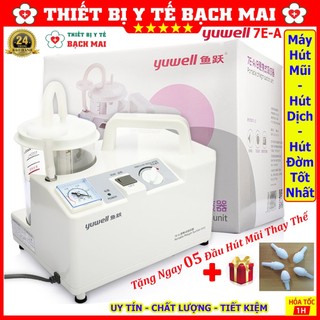 Máy Hút Dịch Mũi Họng 1 Bình Yuwell 7E-A Người Lớn - Trẻ Em