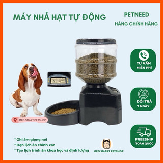 M06 - Máy cho mèo ăn tự động Petneed hẹn giờ cho ăn, máy nhả hạt cho mèo, bát ăn tự động