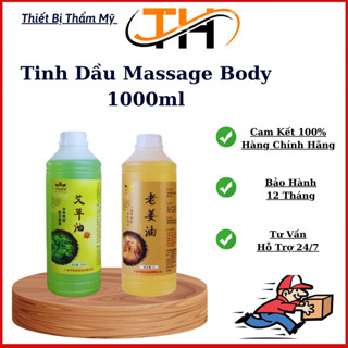 Tinh Dầu Massage Body Gừng Ngải Chai 1000ml Dùng Trong Spa