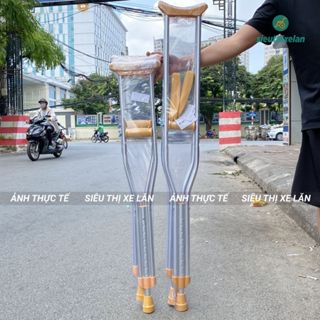   HỎA TỐC HCM  Nạng Chống Nách INOX Nhôm LUCASS Siêu Chắc Chắn Nạng Chống Cao Cấp Cho Người Gãy Chân Người Khuyết Tật 
