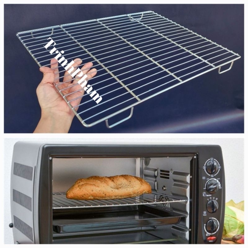 Vỉ Nướng Inox 304 Có Chân, Dùng lò nướng các loại..