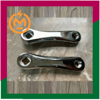 [LOẠI TỐT] Giò Đạp Nhôm Xe Đạp Điện Loại Ngắn (10.5 cm tính theo tâm ốc)