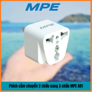 Phích cắm chuyển 2 chấu sang 3 chấu MPE AD1