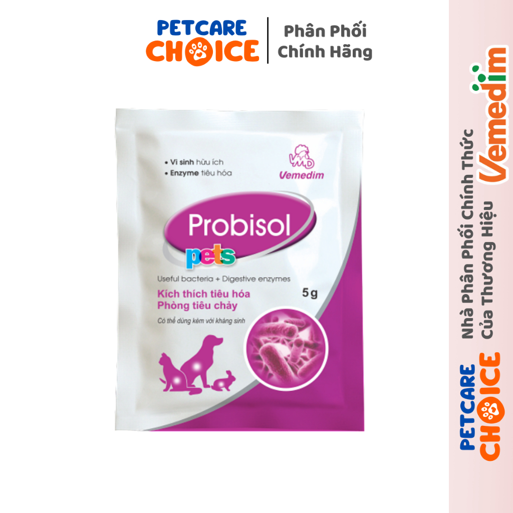 Vemedim Probisol Men Tiêu Hóa Cho Chó Mèo - Gói 5gr