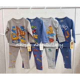 Bộ dài tay bé trai cotton 4 chiều xuất Hàn 8-16kg