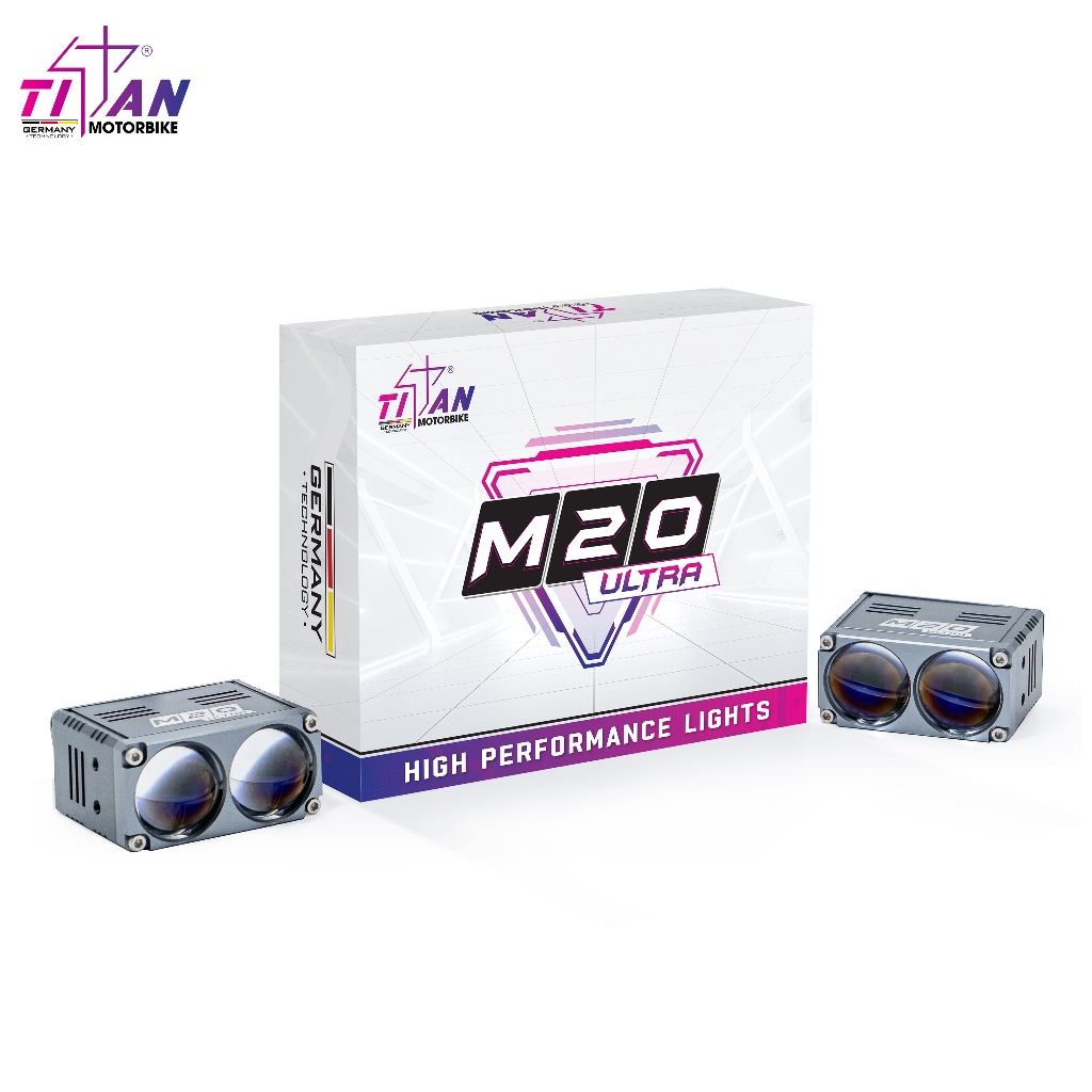 ĐÈN TRỢ SÁNG TITAN MOTO M20 ULTRA chinh hang bao hanh 1 nam