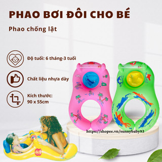 Phao Bơi Xỏ Chân Chống Lật Cho Bé - Phao Đôi Tắm Biển Cho Mẹ Và Bé An Toàn Cao Cấp Mẫu Mới 2022 Giá Rẻ Nhất