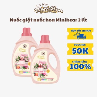 Nước giặt nước hoa Minibear, lưu hương 72 giờ, giặt siêu sạch, Thùng 6 chai 12.6 kg.
