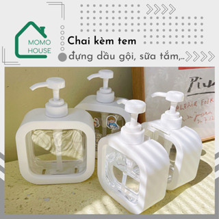 Chai Chiết Dầu Gội Sữa Tắm Trong Suốt, Hộp Đựng Nước Rửa Tay, Nước Rửa Bát Đa Năng, Chai Đựng Dầu Gội, Lọ Đựng Sữa Tắm