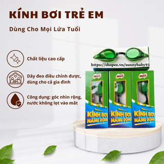 Kính bơi Cho Bé - Kính bơi Trẻ Em chính hãng Quà Tặng Milo - Chất liệu cao cấp an toàn cho trẻ
