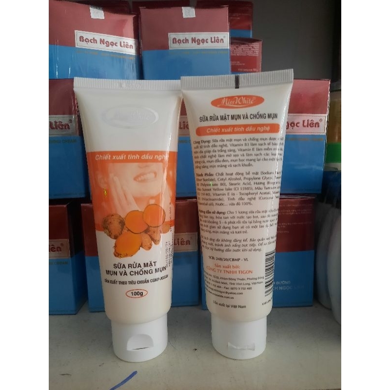 sữa rửa mặt miss white nghệ 105