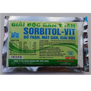 1 gói Giải độc gan thận Sorbitol-Vit 100g  bổ thận, mát gan, giải độc dùng tốt cho gia súc, gia cầm, chó mèo, gà chọi