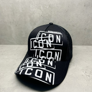 Nón kết mũ lưỡi trai in nhiều ICO DSQ2 phối lưới có thêu sau thời trang unisex