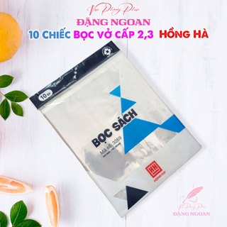 Bọc Sách Hồng Hà 3269 - Bảo Vệ Sách Vở Cấp 2, 3 Luôn Mới Sạch, Nilon Bền Đẹp - VPP Đặng Ngoan
