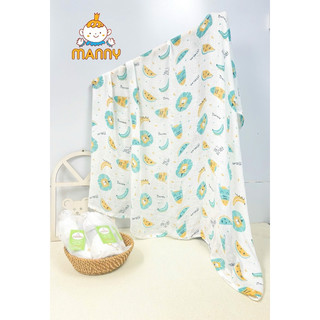 Khăn tắm sợi tre cao cấp Manny mềm mịn, an toàn, thấm hút mồ hôi, Khăn tắm cho bé