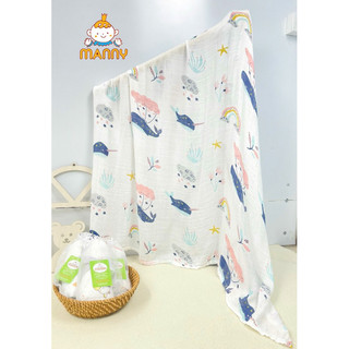 Khăn tắm sợi tre cao cấp Manny mềm mịn, an toàn, thấm hút mồ hôi, Khăn tắm cho bé