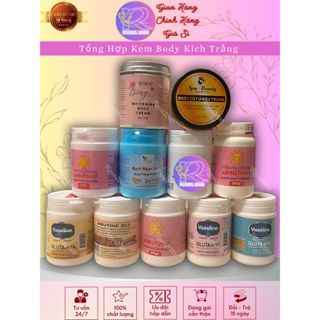  Tổng Hợp Kem Body Kích Trắng Abutin 3c3 - Vaseline - Bạch Ngọc Liên - Tẩy Trắng Thái Lan - Body Bông - cốt 2 tầng 