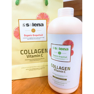 Dầu gội bưởi Selena Vitamin C, Bộ Dầu Gội Dầu Xả Bưởi Giảm Rụng Tóc Phục Hồi Hư Tổn 800ml