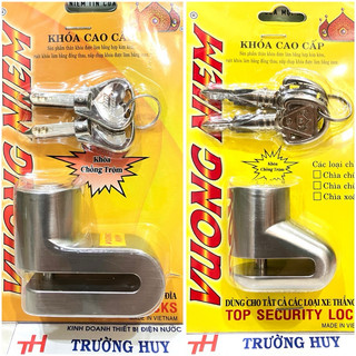 [chính hãng] Khoá Đĩa Xe Máy Chìa Xoắn chống dòn chìa chống cắt chống hoen rỉ Cao Cấp Vương Niêm - Bảo hành 6 tháng