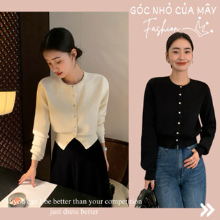 (Góc nhỏ của Mây - ORDER) PSM31 Áo len cardigan Pusumede cổ tròn dài tay dáng lỡ phong cách Hàn Quốc GNCM