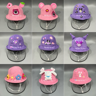 [ 4 TUỔI - 10 TUỔI ] Mũ chắn gió/ cản bụi cho bé gái - Nón chắn giọt bắn cho trẻ em
